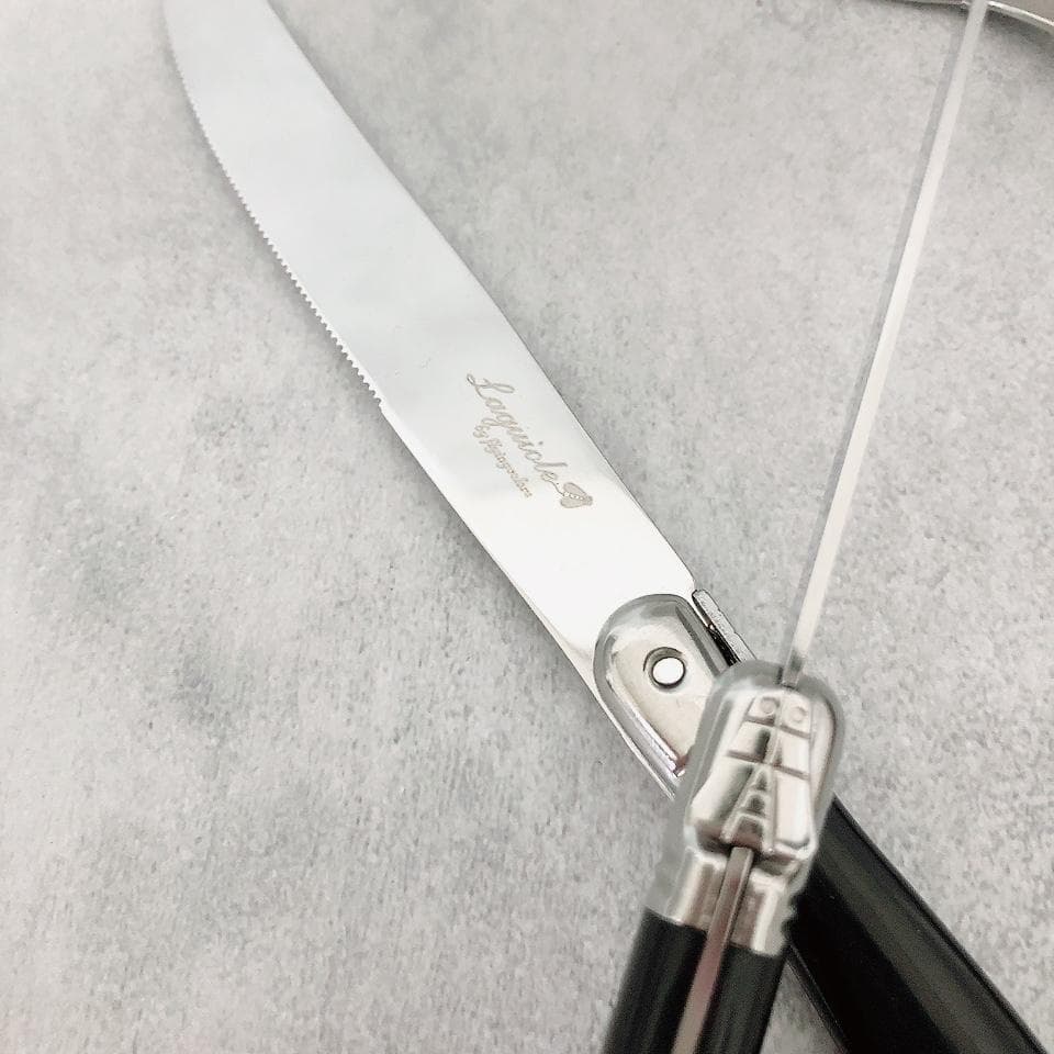 【数量限定】LAGUIOLE ラギオール カトラリー 34本セット ブラック 黒