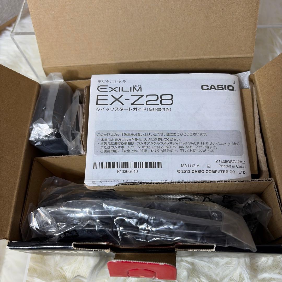 【ほぼ未使用&完品】CASIO EX-Z28 16.1メガピクセル ブラック