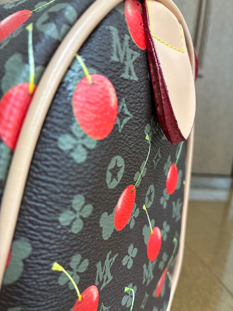 M*i様 モノグラム　チェリー柄　バッグ ミッキー　レトロ　レア　未使用　訳あり