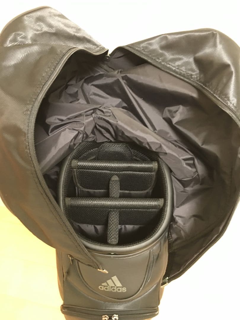 【新品未使用】アディダス ゴルフ XA217 マットPU キャディバッグ 黒