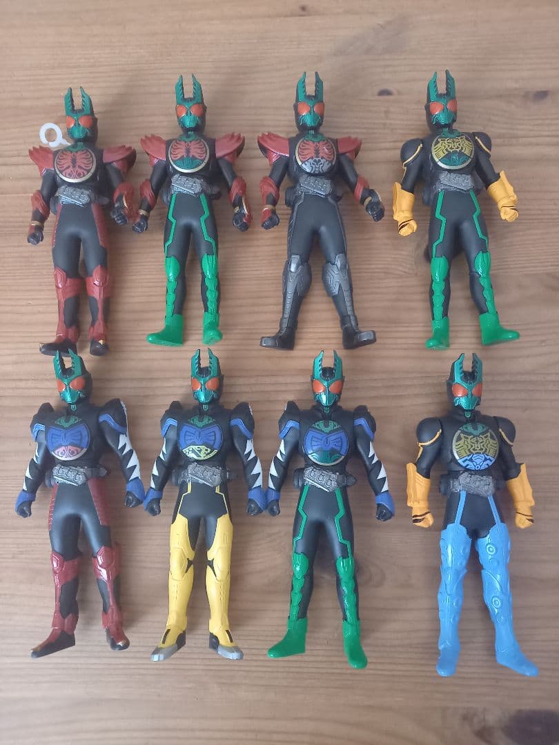 仮面ライダーオーズソフビ8体セット　プレミアムバンダイ限定