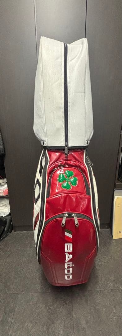 BALDO キャディバッグ ホワイト グリーン レッド