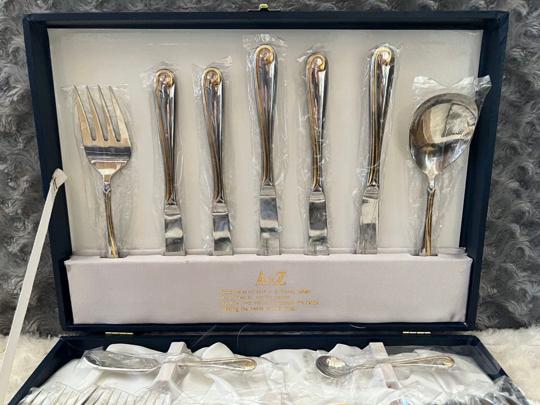 アズマ　カトラリーセット　AxZ 金彩　ディナーセット〈29本セット〉
