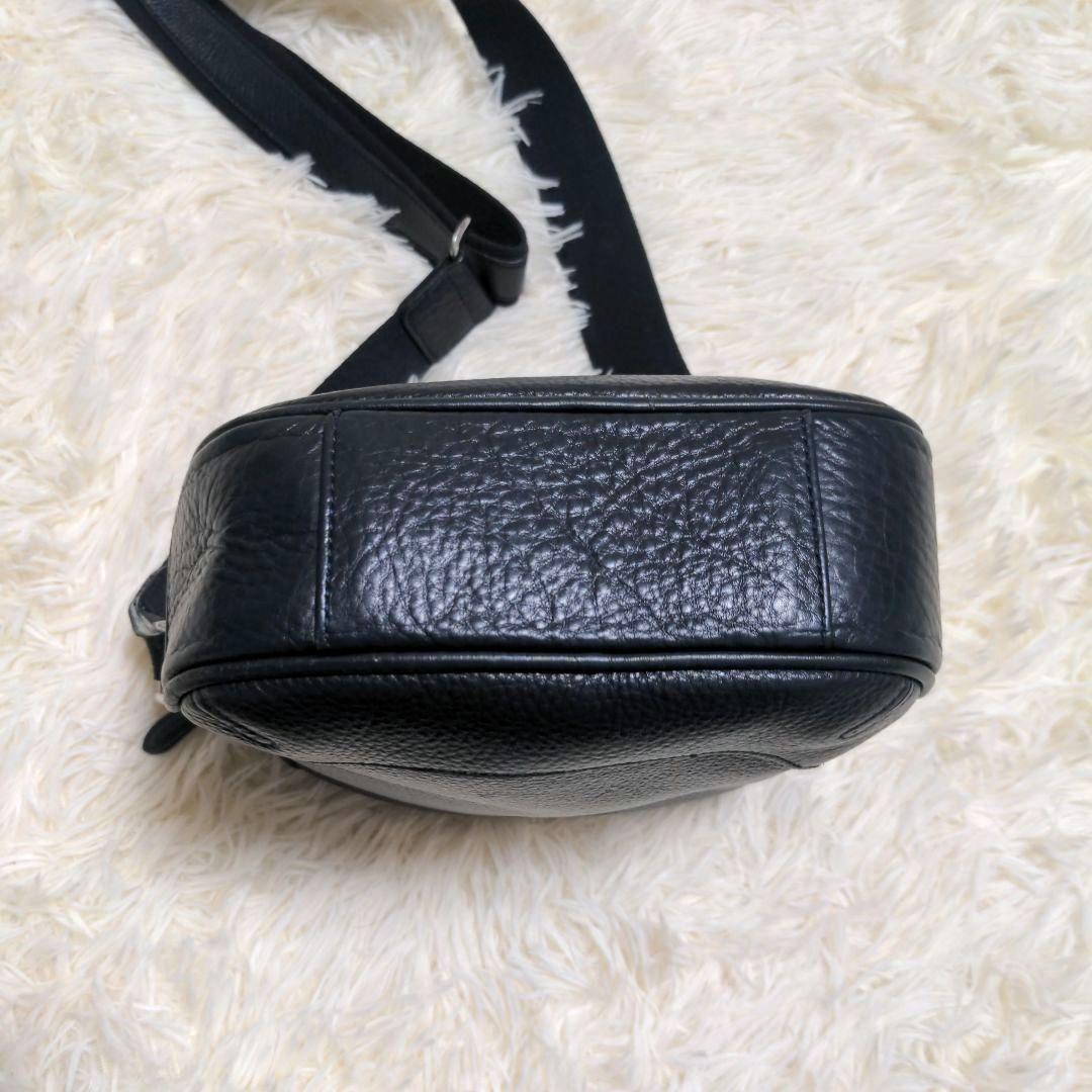 PELLE MORBIDA ペッレモルビダ ショルダーバッグ レザー ネイビー