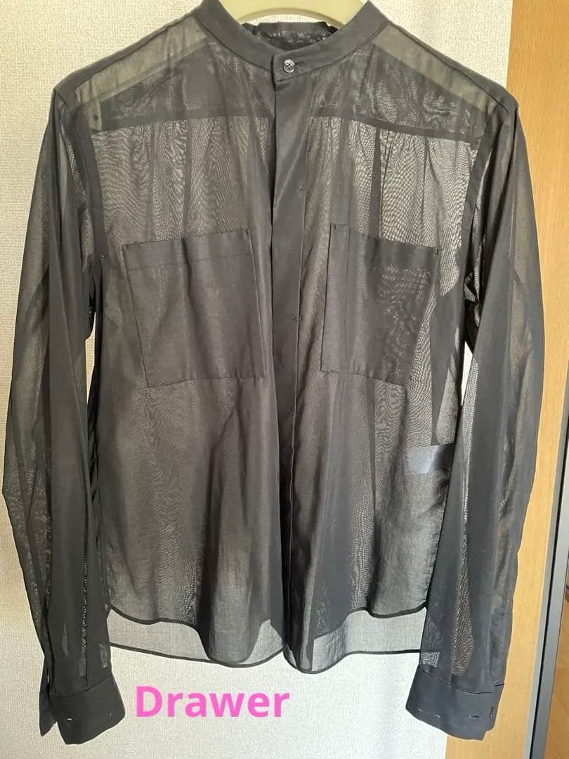 大幅値下げ。drawer ブラウス シースルー シャツ