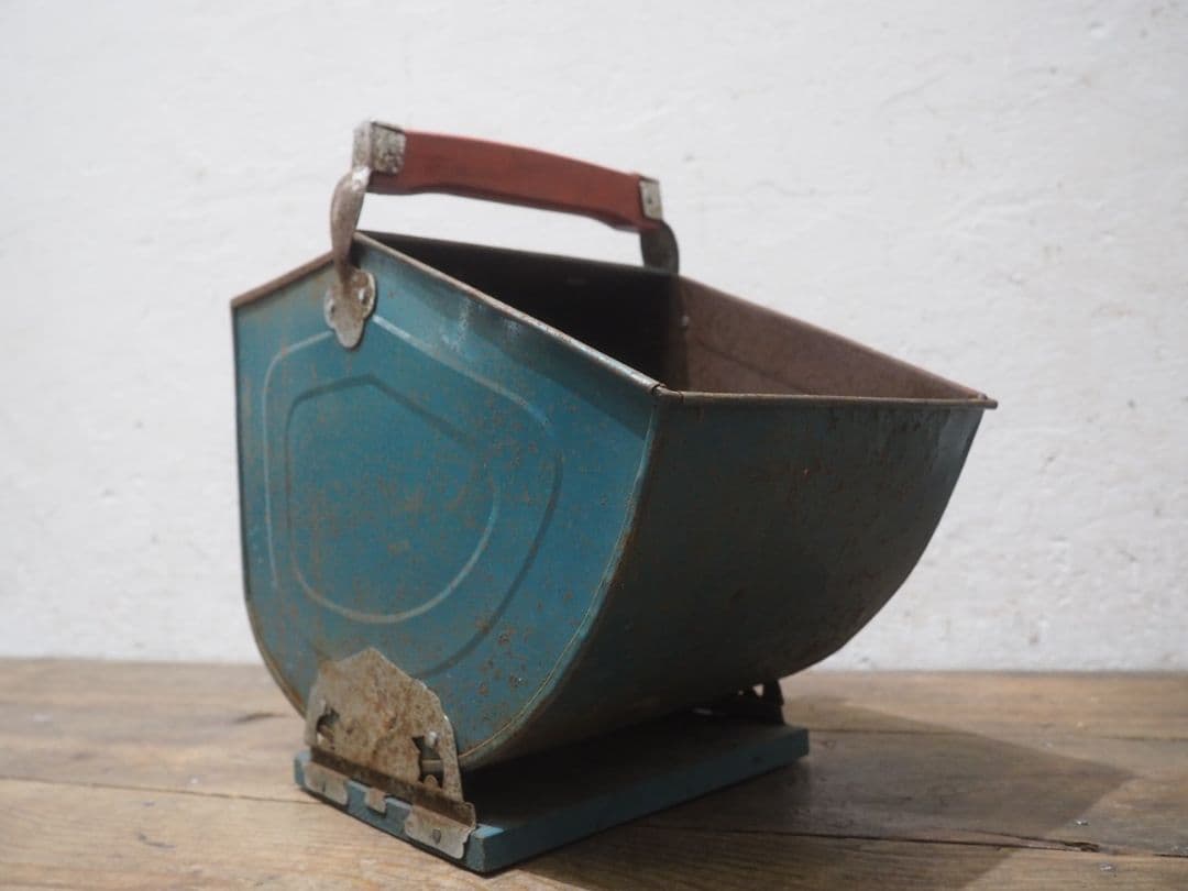 1393 アンティーク　コールボックス　炭入れ　バケツ　薪ストーブ　暖炉　レトロ
