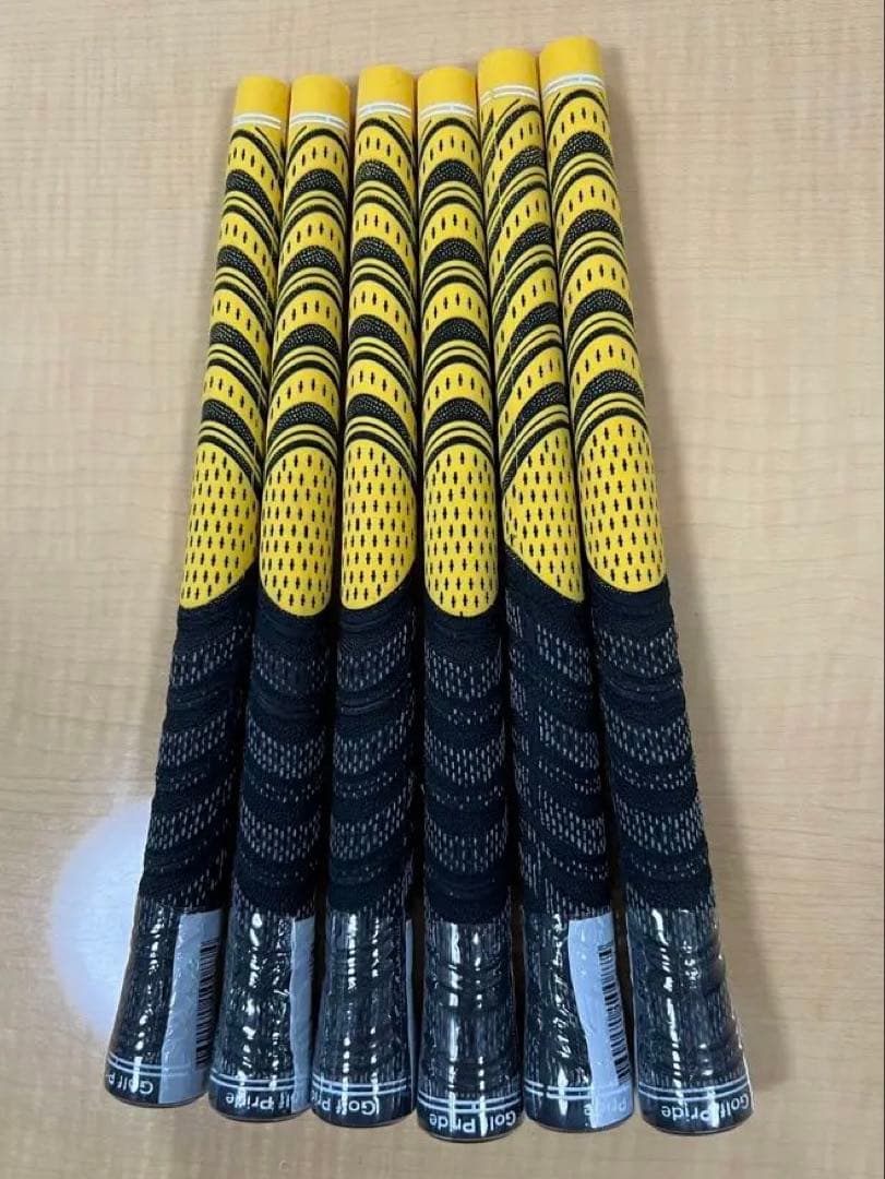 Golf Pride ゴルフグリップ 6本セット　イエロー/ブラック