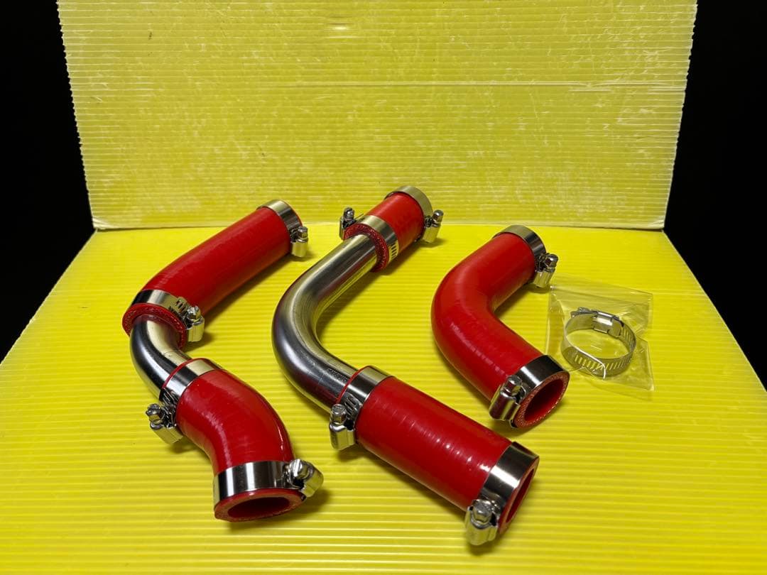 【しん様オーダー専用】ジムニーJA11ラジエターホース3点setSUSパイプMT