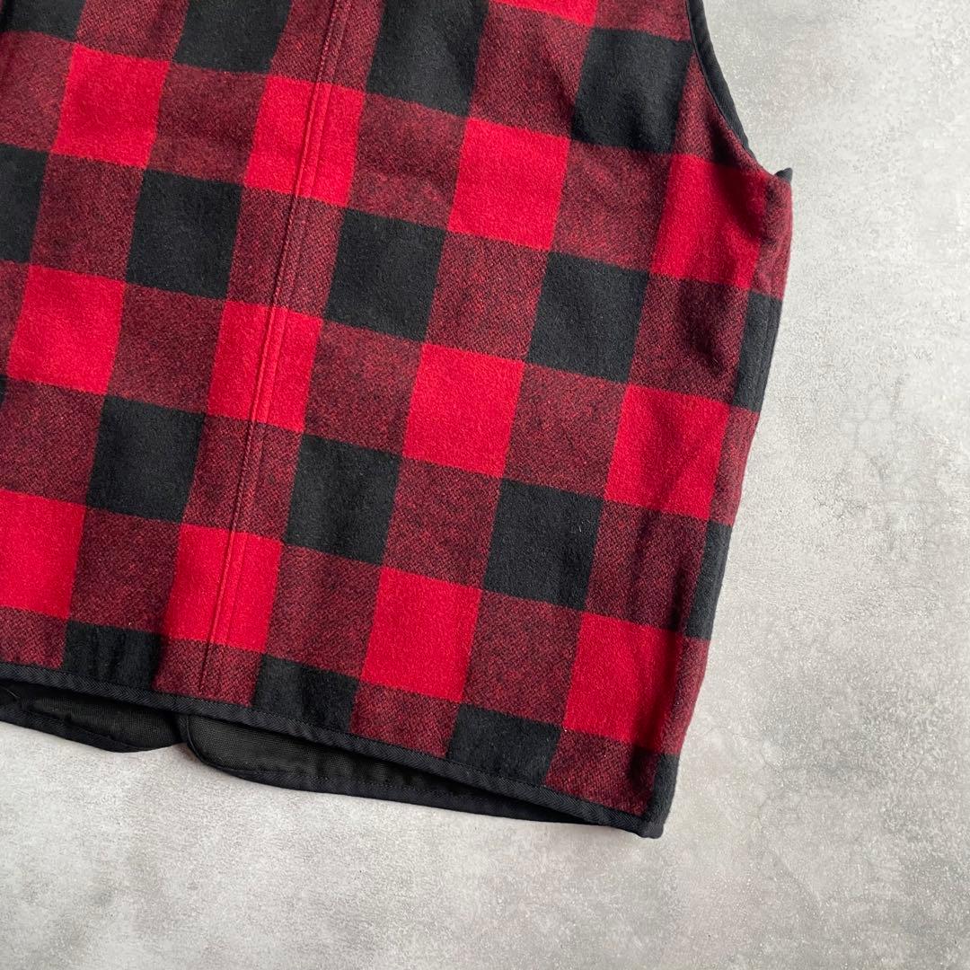 フェローズ バッファローチェック ハンディングベスト ウール XL 日本製