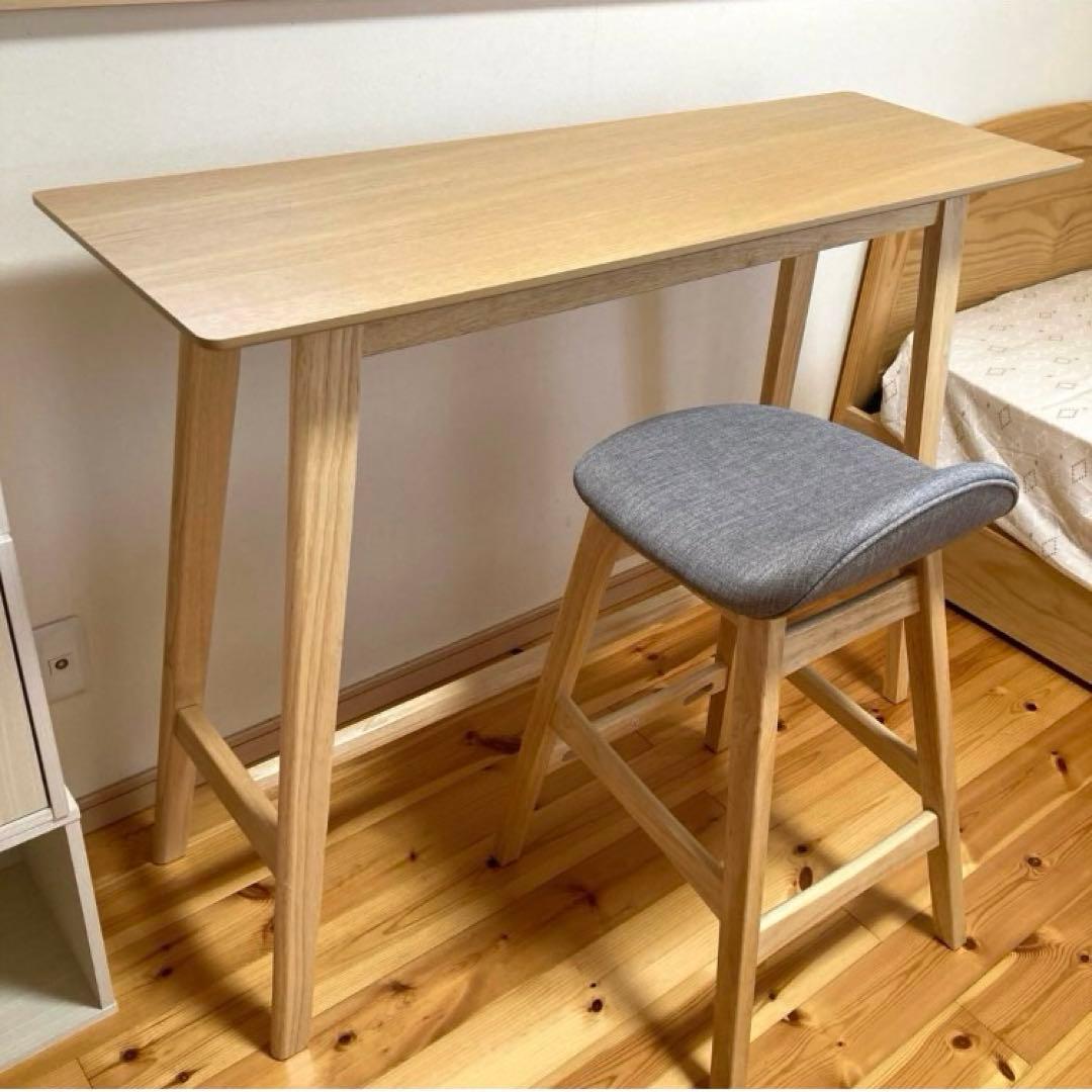 ニトリ カウンターテーブル カウンターチェア フィルン ライトブラウン