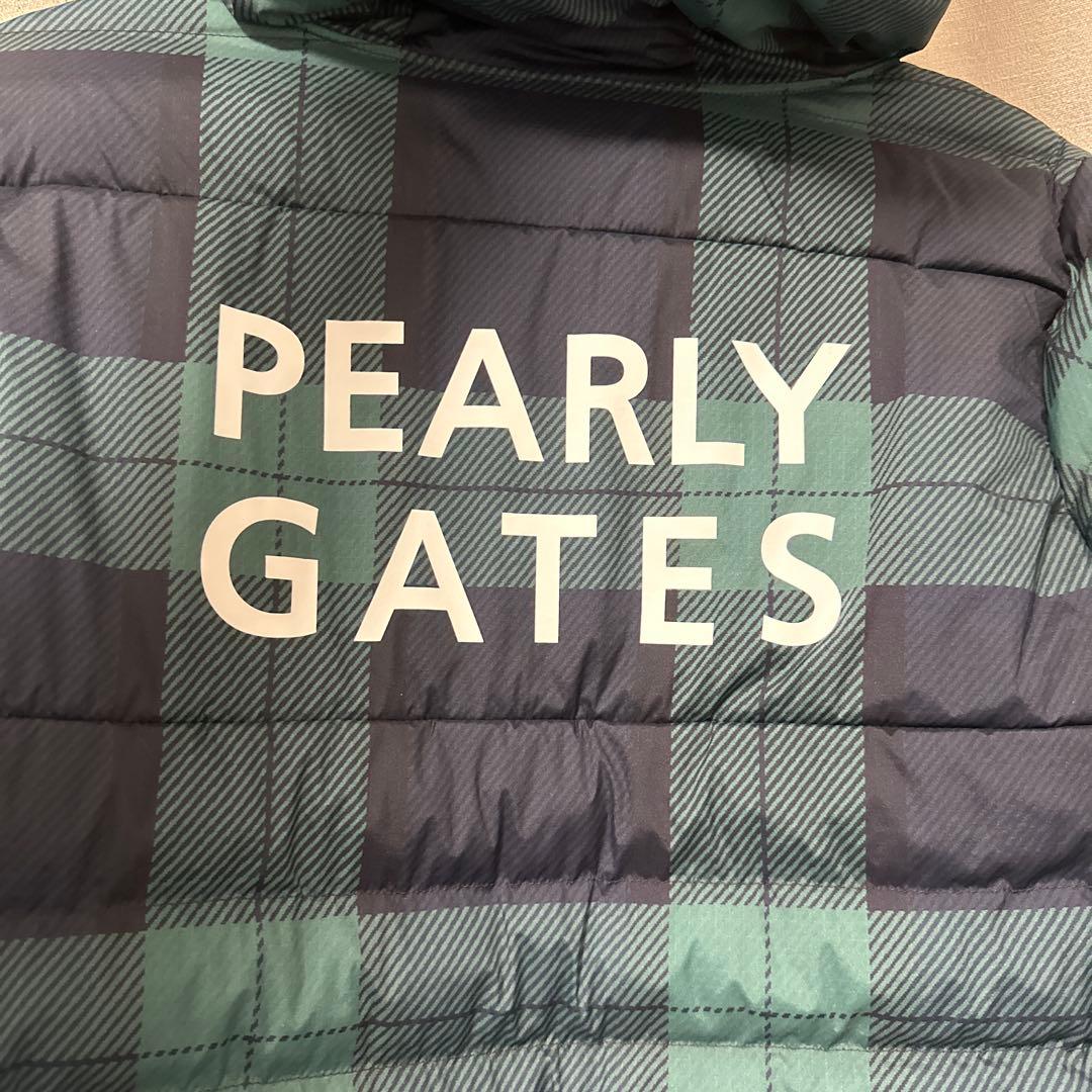 【Sサイズ】PEARLY GATES チェック柄中綿フードジャケット