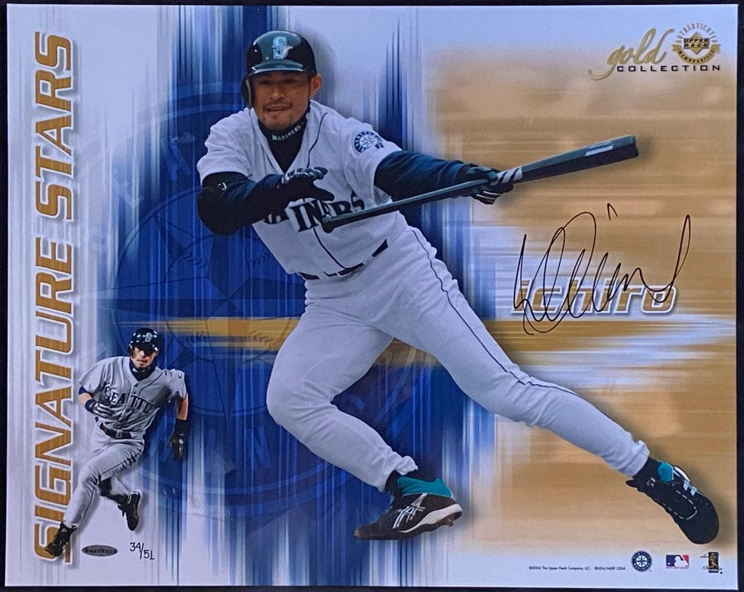 イチロー（マリナーズ）サイン入り写真　限定版