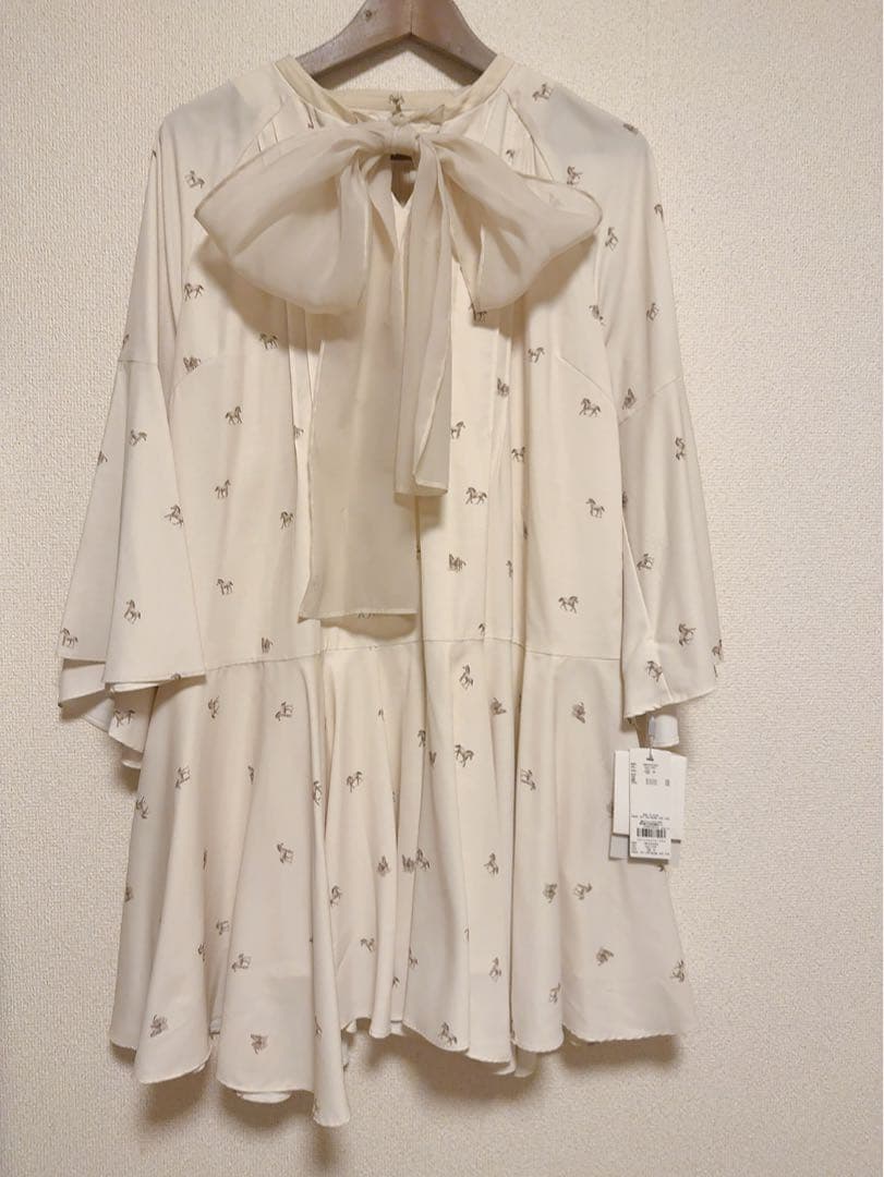 新品✴︎CELFORD セルフォード ビッグリボンフレアワンピース