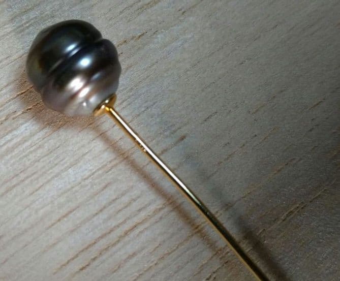 レア？１８金♪南洋パール？光加減で違うブローチです(*^^*)