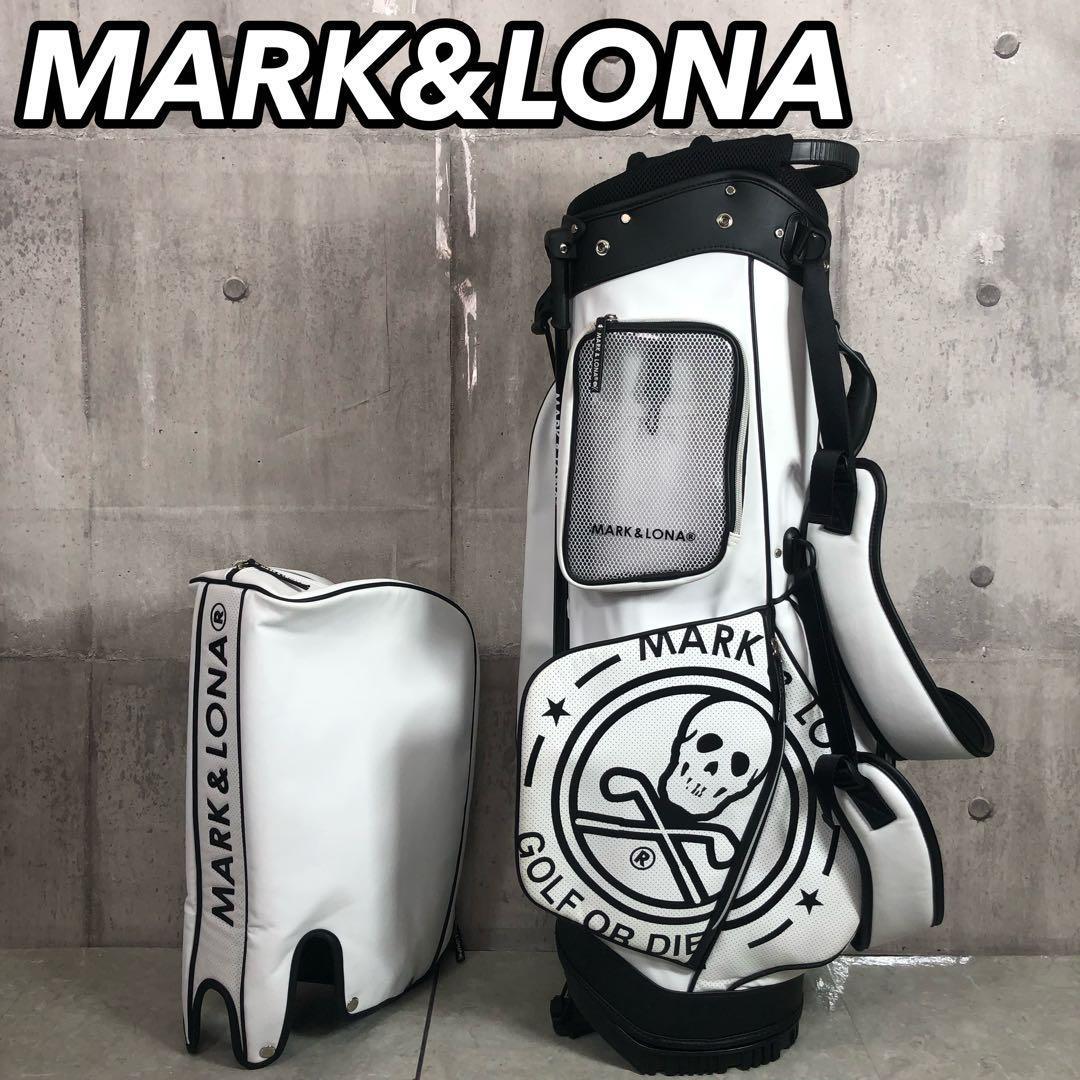 MARK&LONA　キャディバッグ　9型　6分割　PUレザー　スタンド式