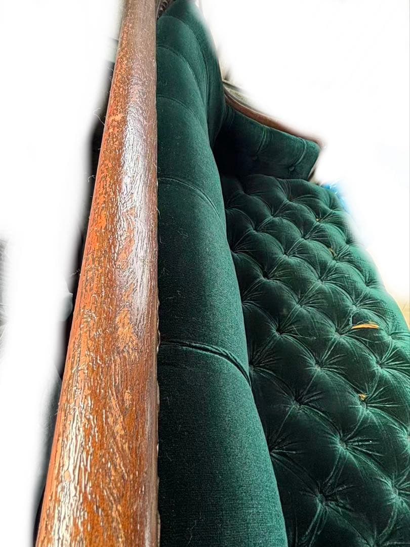 アンティーク　レトロなmaruniソファー