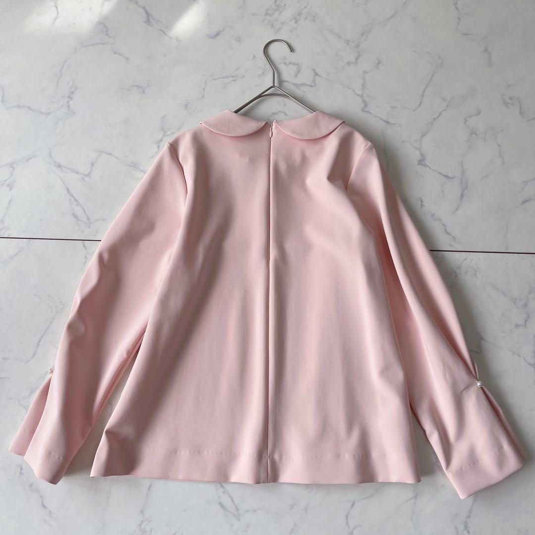 よこよこ【新品】SONO ソーノ パールボタン 丸襟 長袖ブラウス