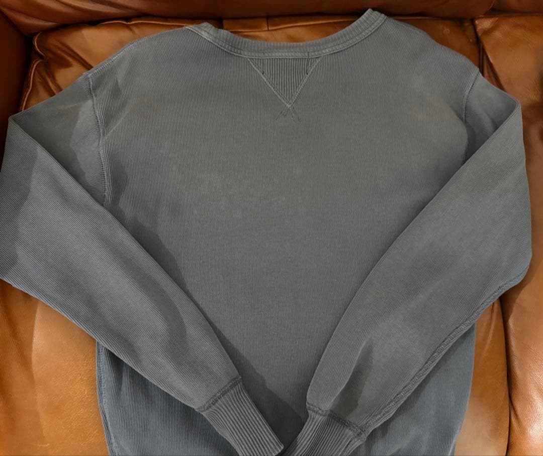 ダブルアールエル　UNIONロゴ スウェット フェード加工　ウォッシュ加工