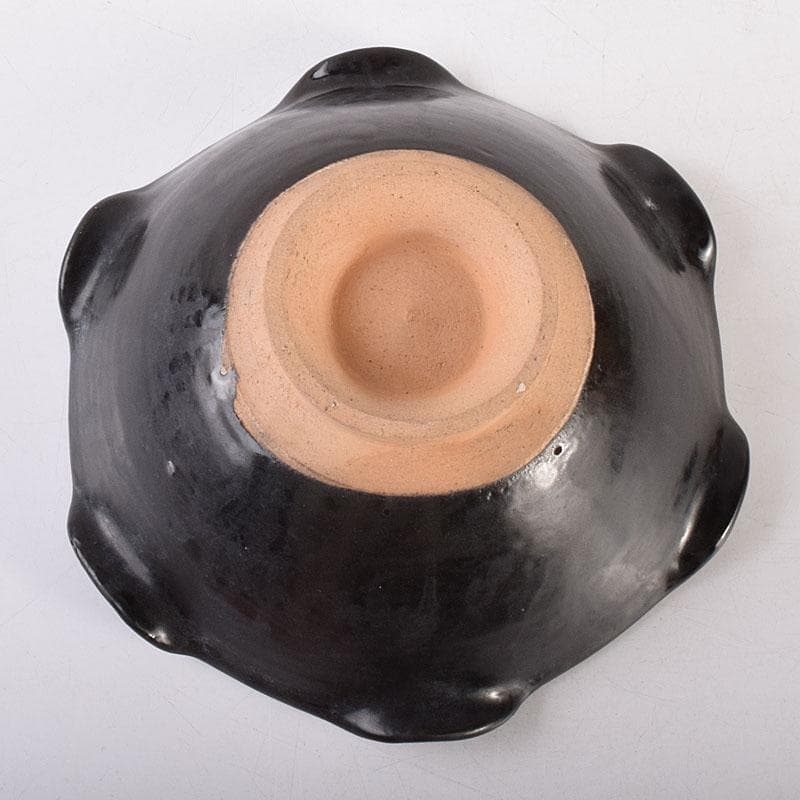 中国　吉州窯　黑釉　木葉天目茶碗　輪花鉢　C　6919