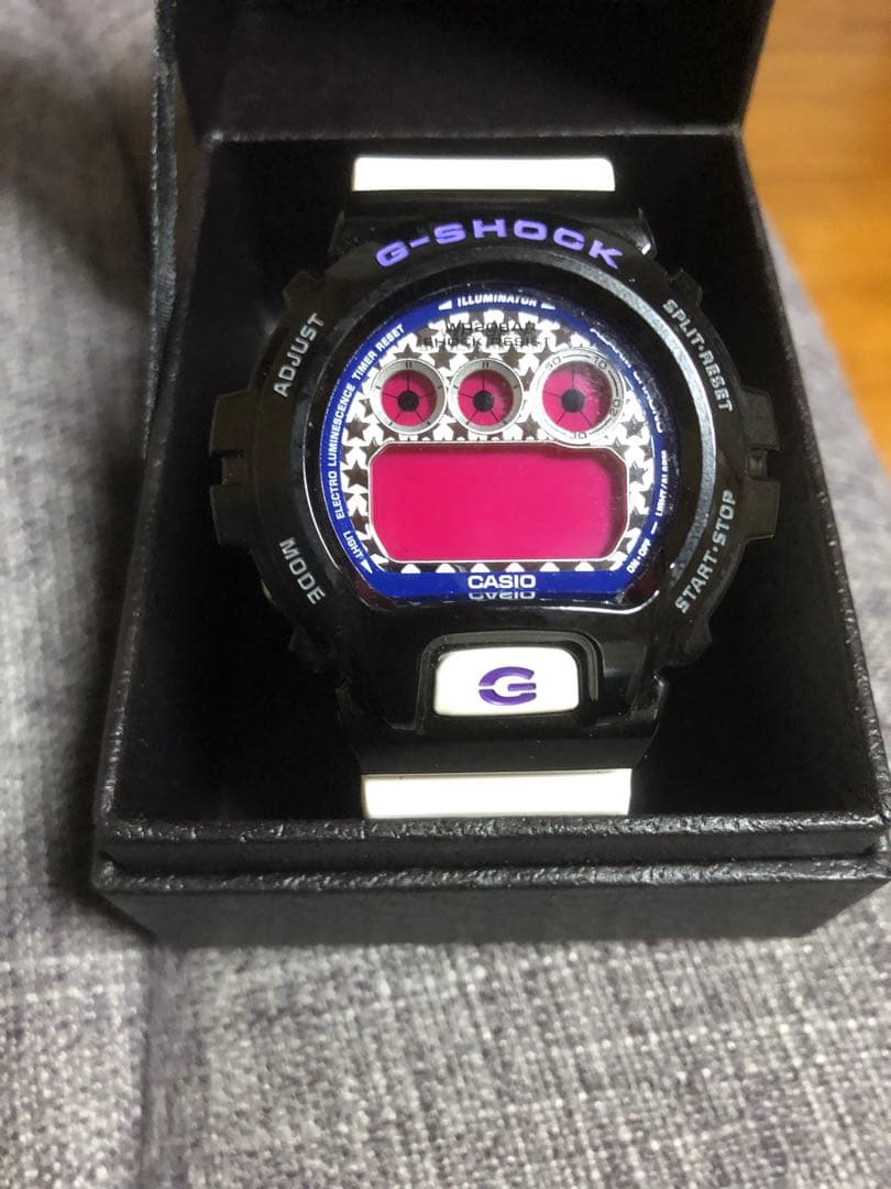 【美品】G-SHOCK DW6900 ホワイト×ブラック×パープル