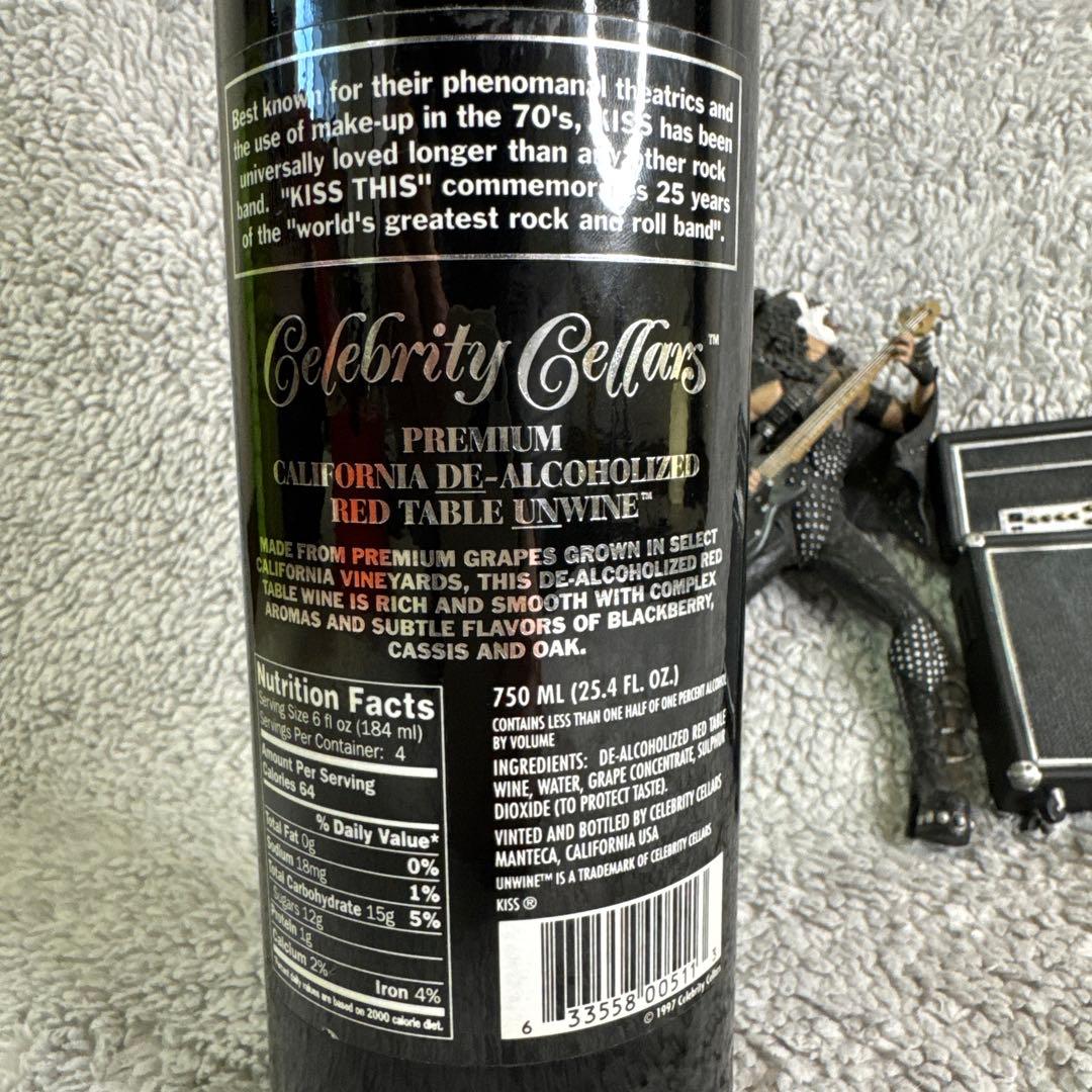 バンドKISS ①ワイン　②ジーン・シモンズ　フィギュア