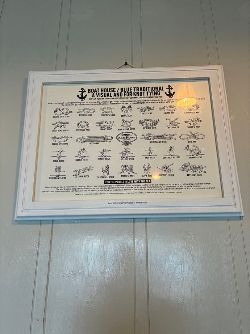 BOAT HOUSE/BLUE TRADITIONAL 額装ポスター　限定品