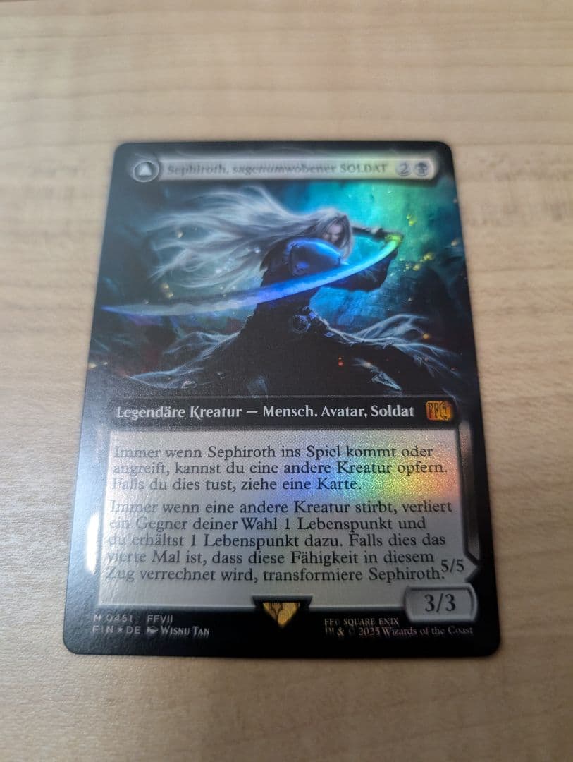 【セール】【ドイツ語】【威名のソルジャー、セフィロス】【拡張foil】