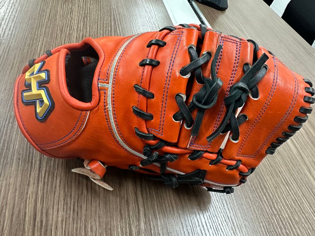 オレンジ レザー 軟式グローブ JH