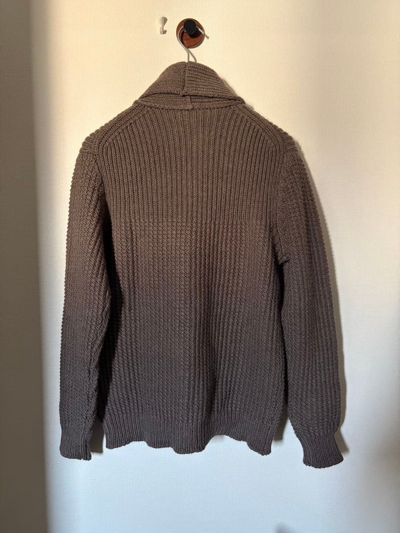 LARDINI ショールカラー ニットカーディガン