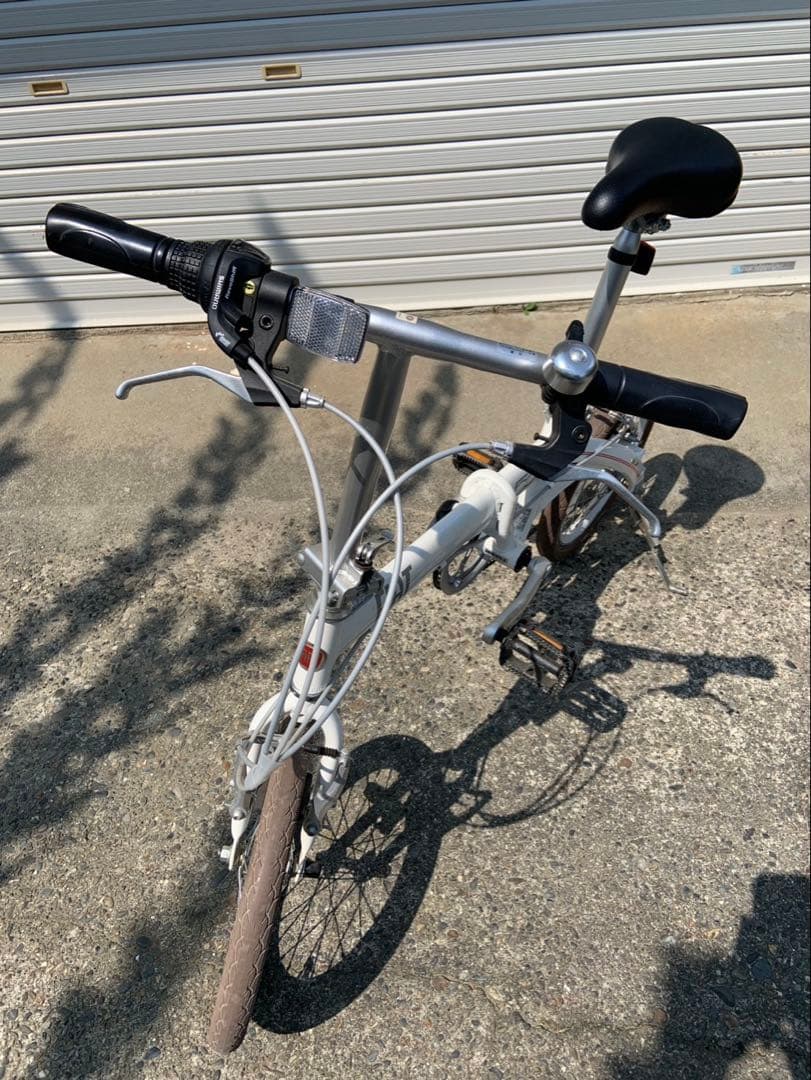 フィアット 折りたたみ自転車 ホワイト