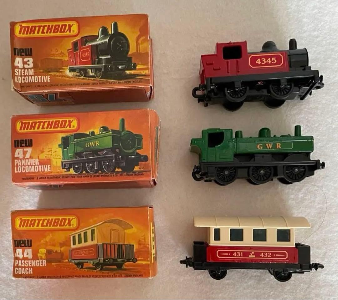 レズニー マッチボックス 鉄道ミニカー3点セット 箱付き当時物 英国製 新古品
