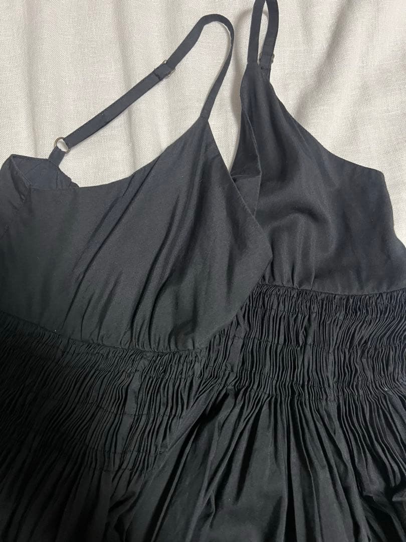 crinkle crinkle crinkle 黒　キャミソール　ブラウス