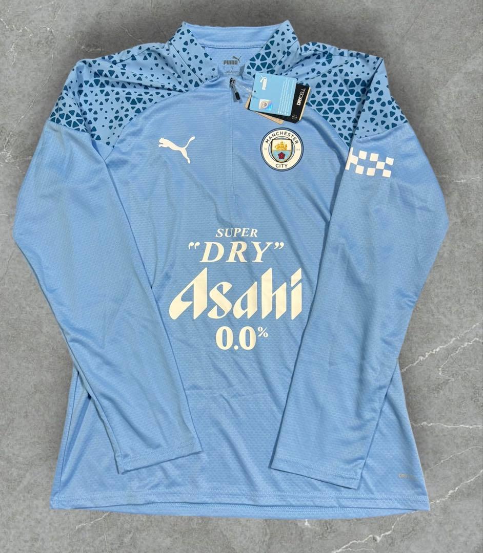 マンチェスターシティ　選手支給品　トレーニングトップL