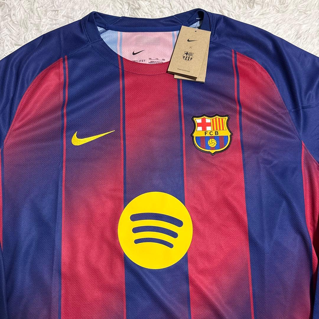 [正規品] 新品 FCバルセロナ ホーム ユニフォーム 長袖 ガビ #6 XXL