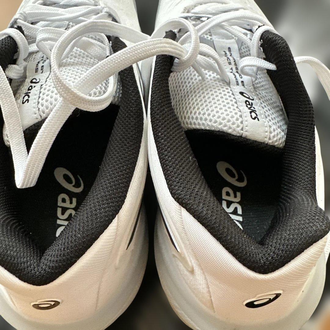 最終大幅お値下☆断捨離☆アシックスソフトテニス砂入りオムニクレー用テニスシューズ