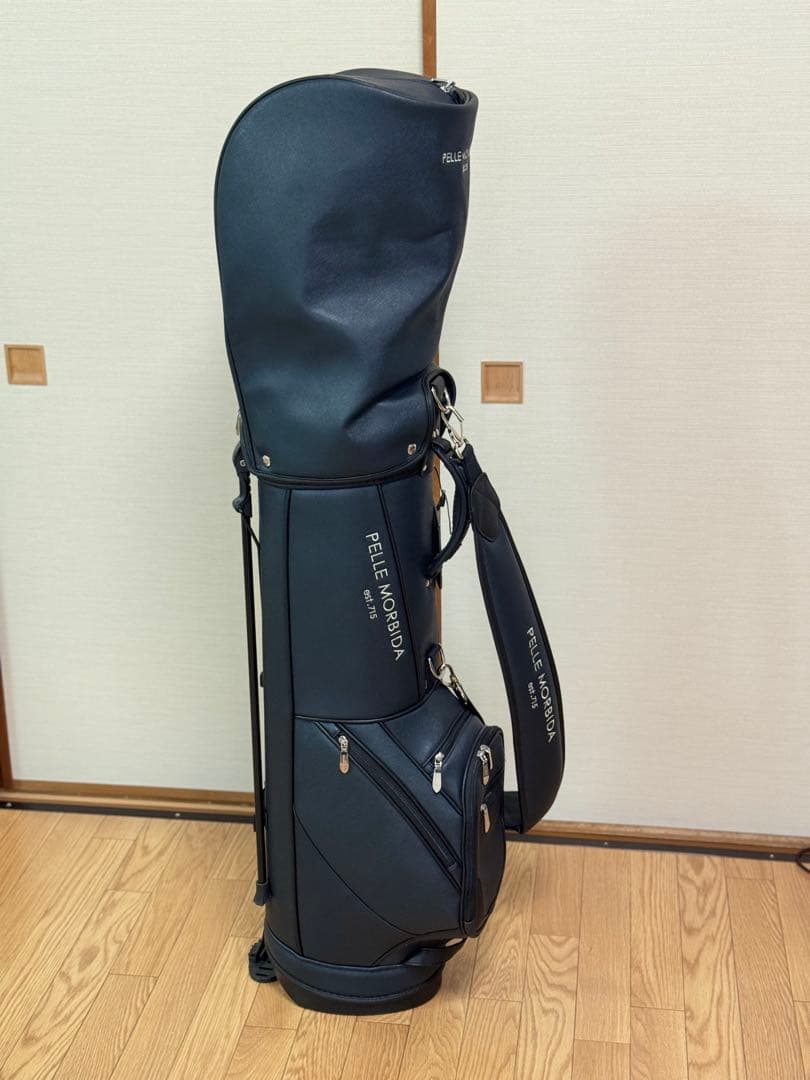 ペッレ モルビダ キャディバッグ ネイビー スタンド式 フード付