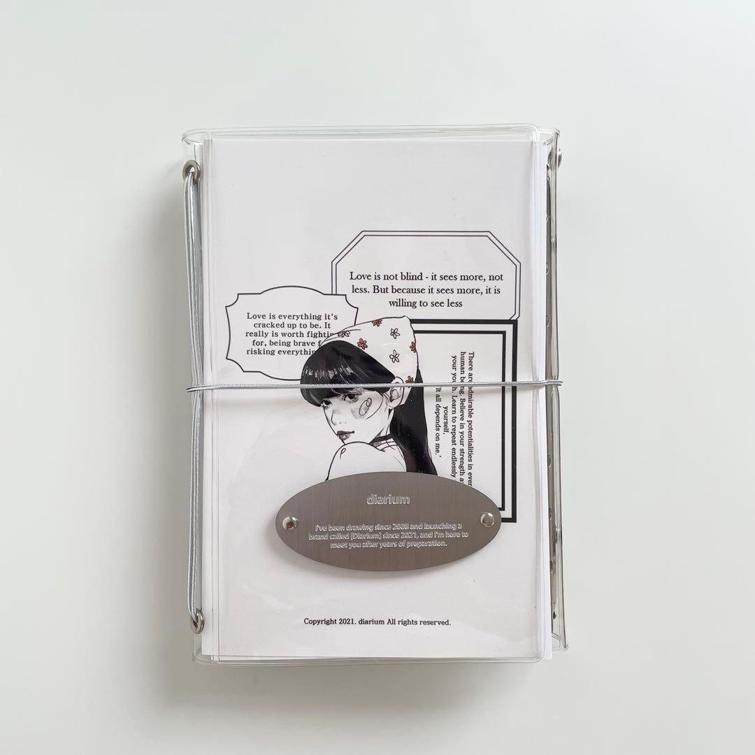 早い者勝ち　韓国　バインダー　貯金　diarium セット　B A6 リフィル