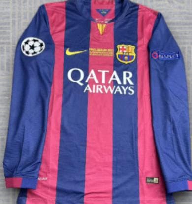 14/15 バルセロナ ホーム 長袖 ユニフォーム 9番 ルイス・スアレス