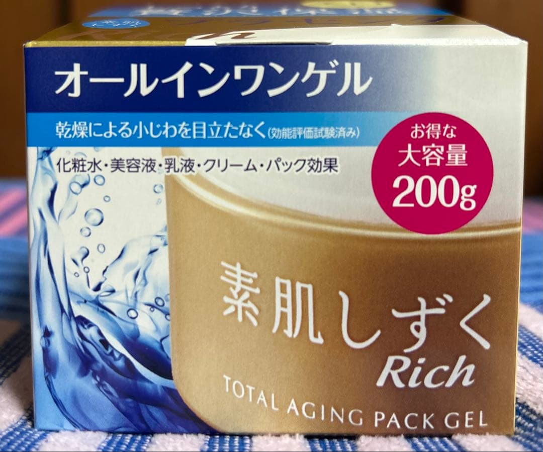 ののか 素肌しずく Rich オールインワンゲル 200g ４個