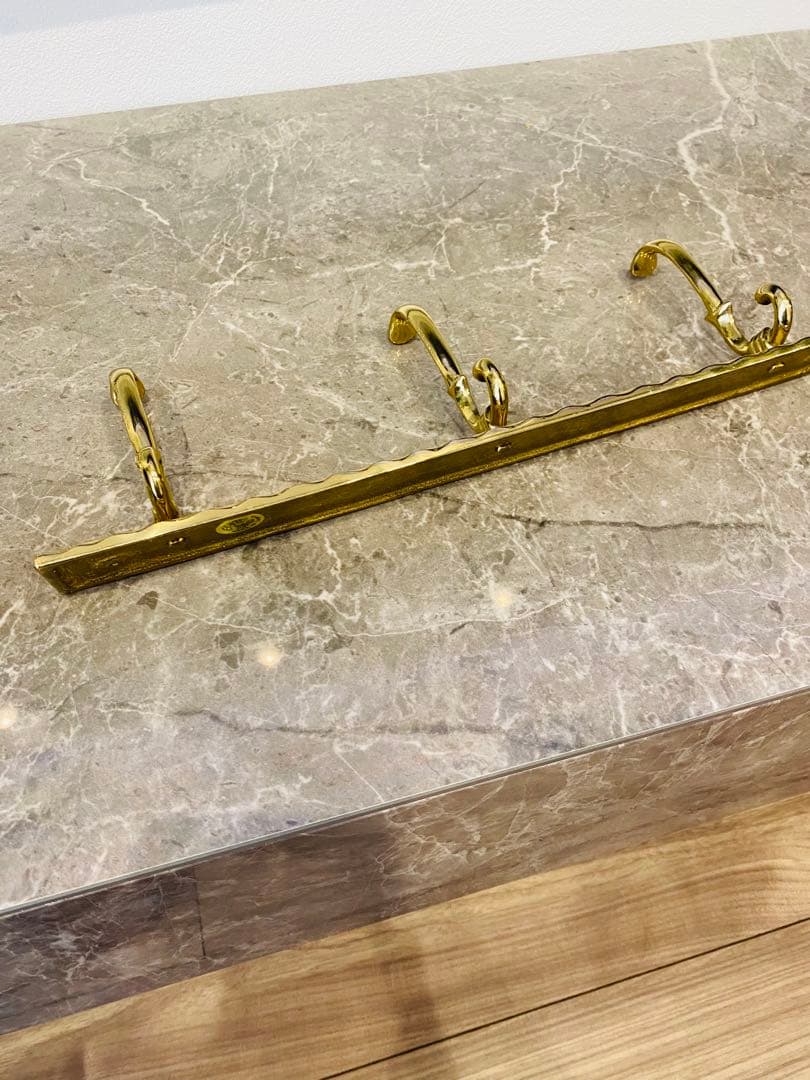 【新品未使用】GATCO 真鍮ゴールドの金属製フック　アンティーク