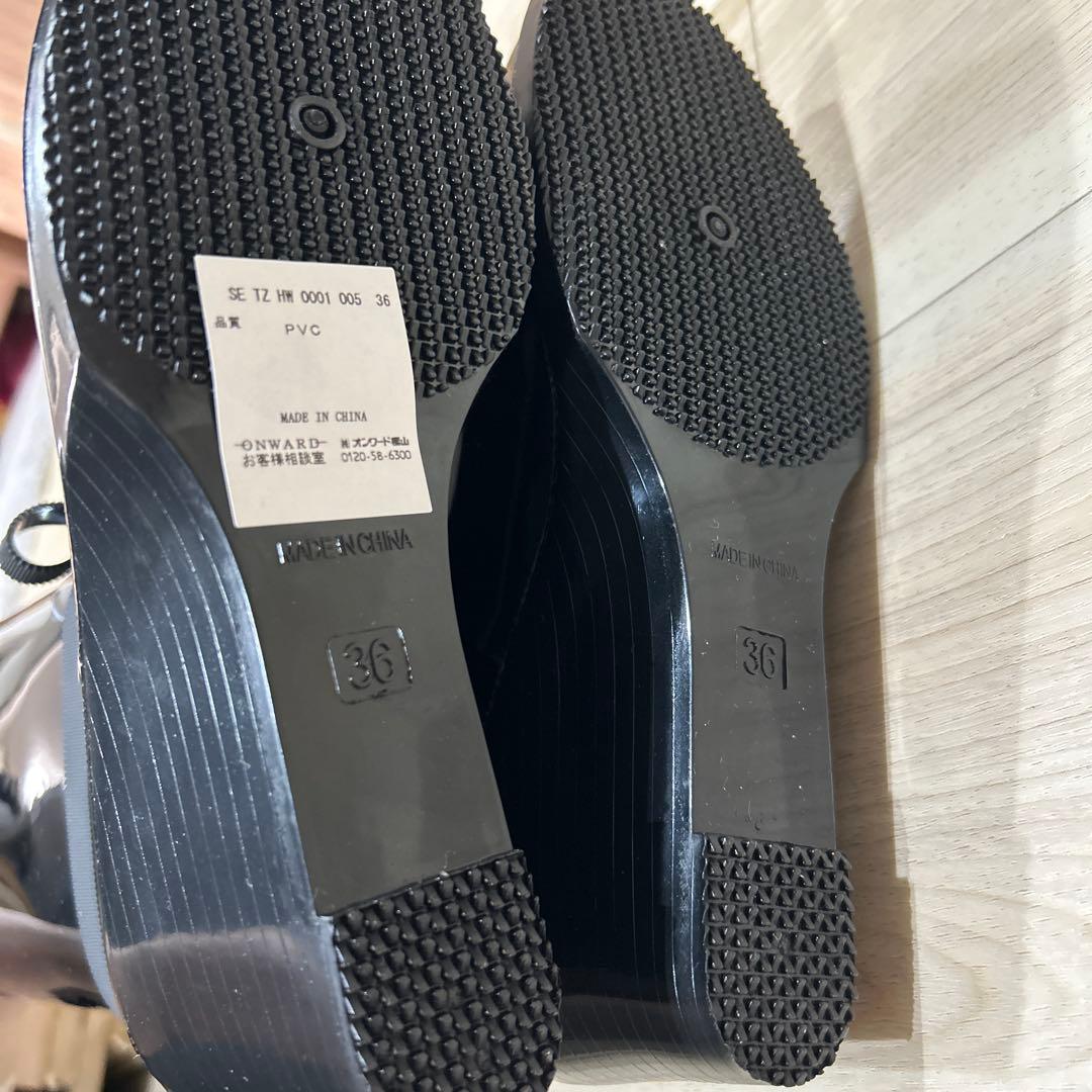 【新品未使用】TOCCA レインブーツ　レディース長靴36サイズ