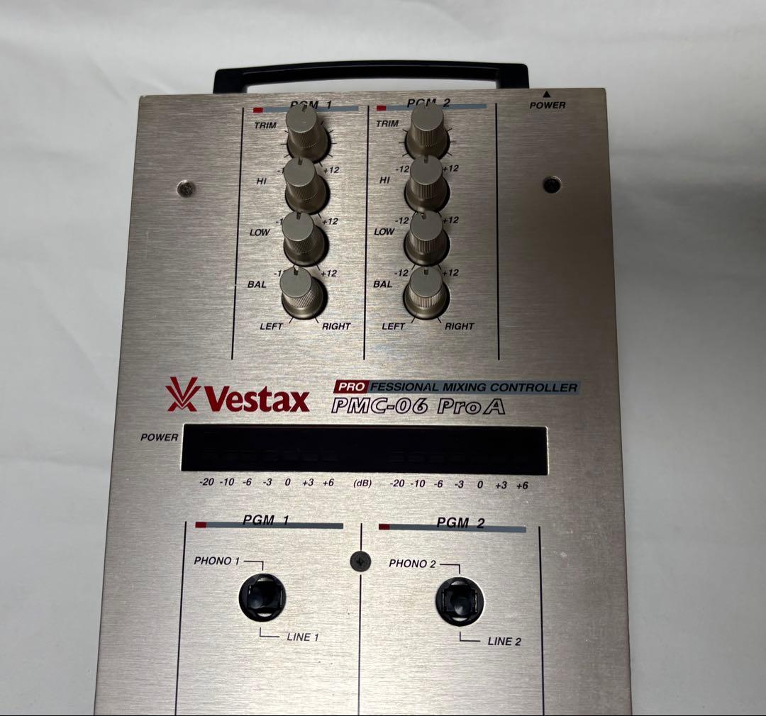 Vestax PMC-06 Pro A DJミキサー 純正アダプター付 ジャンク