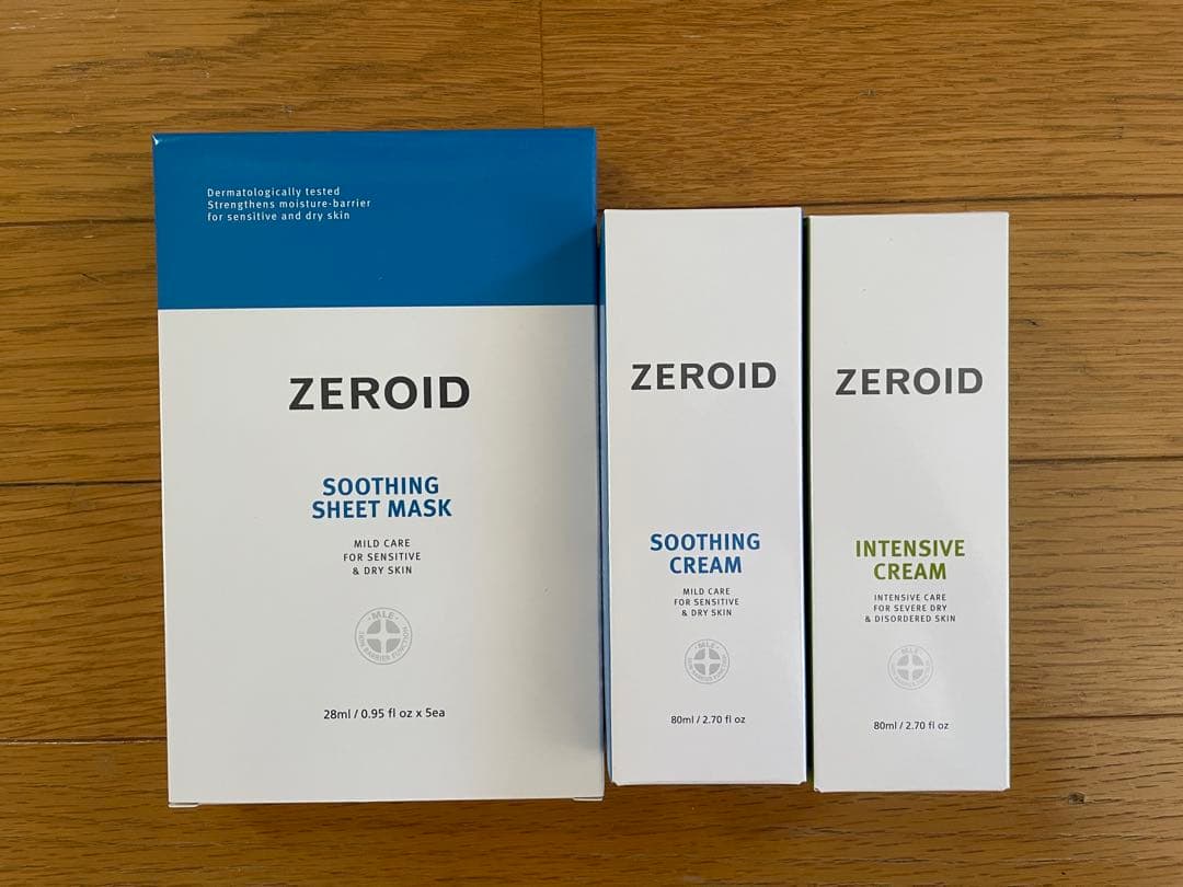 ゼロイド　シートマスク＆クリーム2つ
