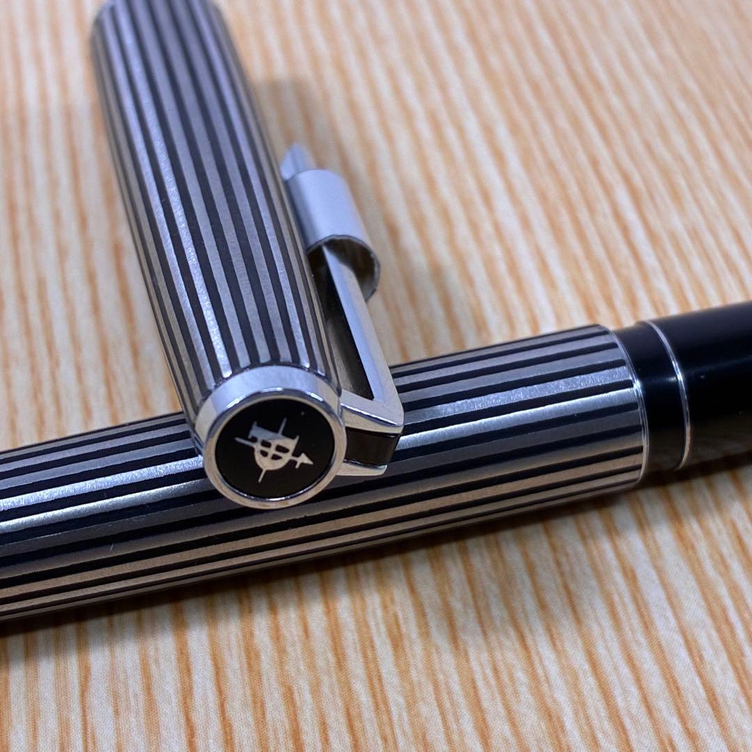 【希少】PILOT パイロット 万年筆 カスタムストライプ ペン先F 細字