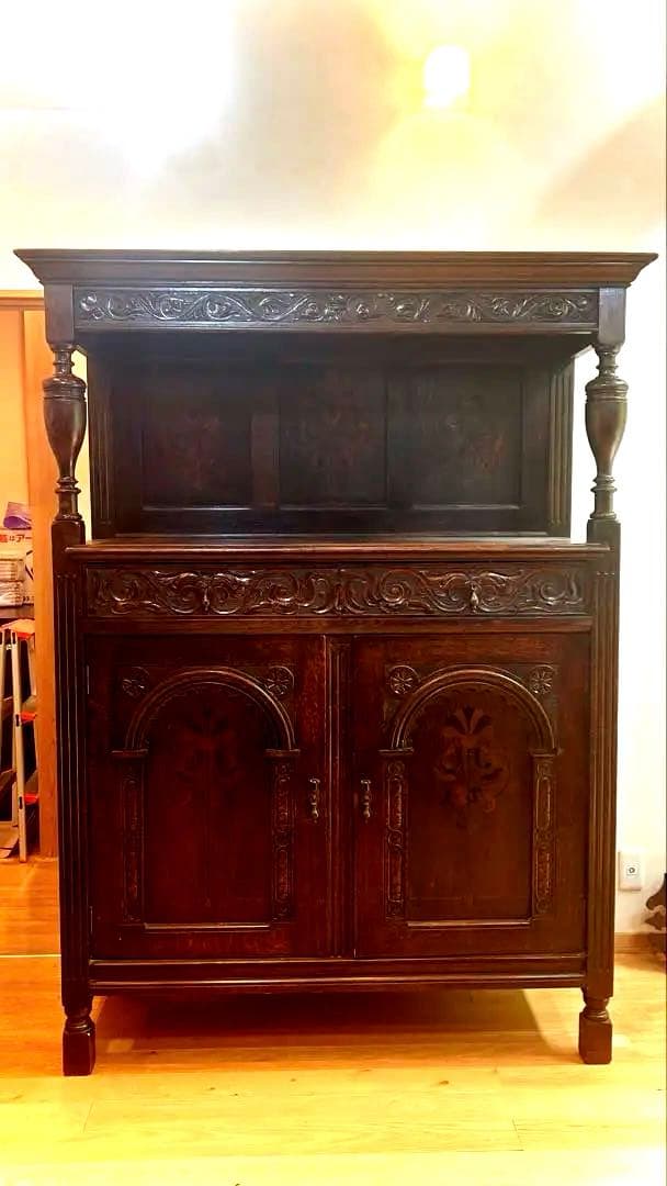 【送料込み】木製アンティーク家具/サイドボード