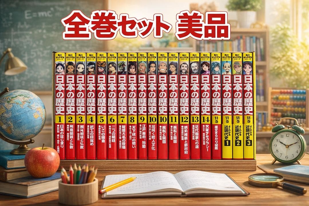 【全巻セット】角川まんが学習シリーズ 日本の歴史 全15巻＋別冊4巻　美品