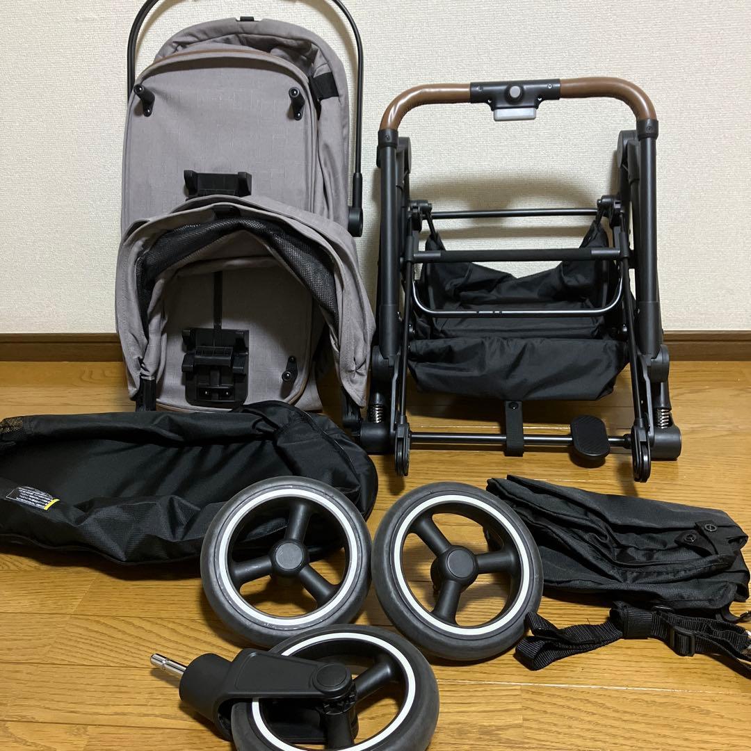 コンビ コムペット ルルテイル キャリー レンティキュラークラウズグレー　カート