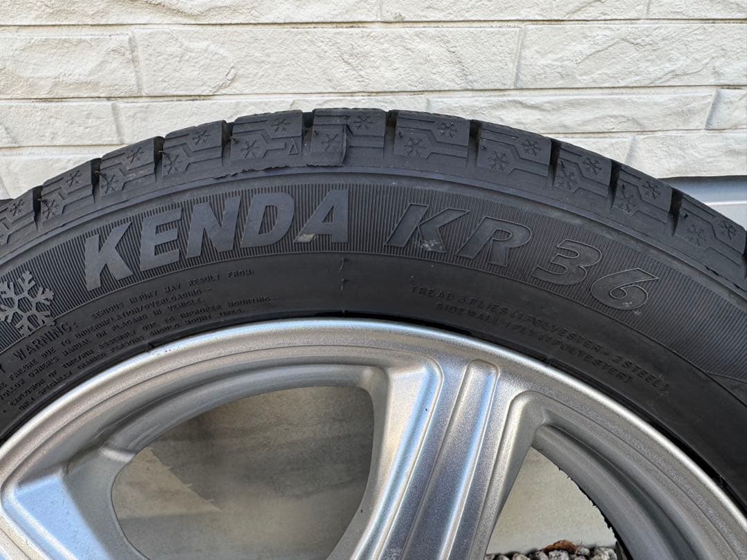 155-65-14アルミホイール付きスタッドレスタイヤ4本セット