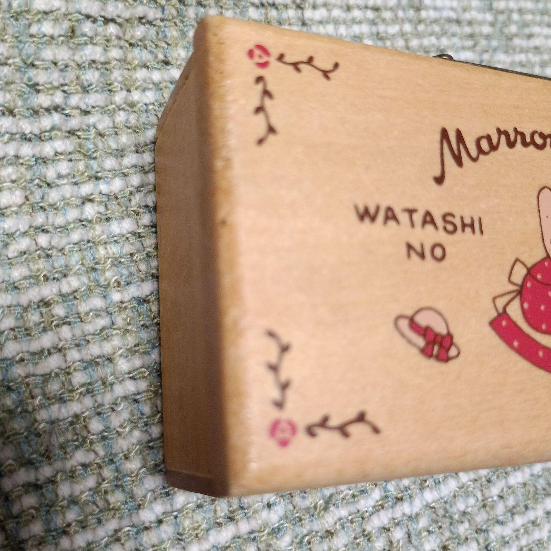 ❤❤❤宝物放出！レア！レトロ！Marron Cream 木製オルゴール　サンリオ