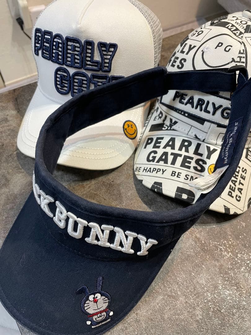 PEARLY GATES ロゴキャップ /バイザー